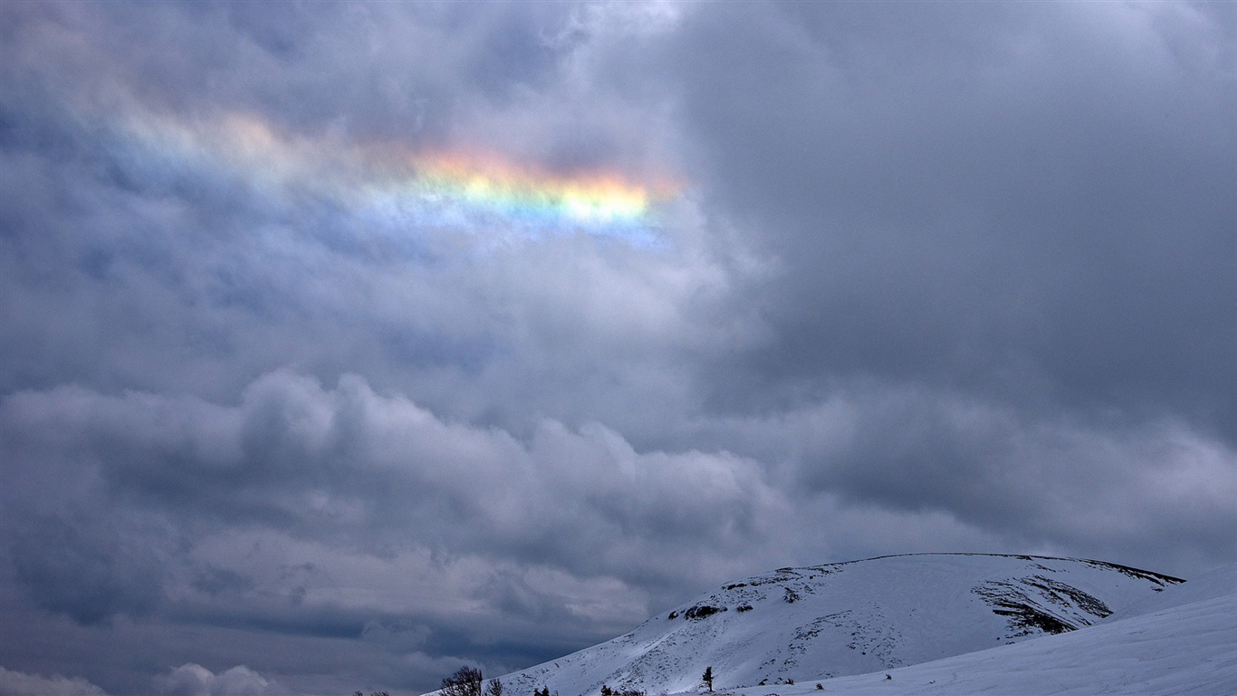 Schöner Regenbogen Landschaft HD Wallpaper #16 - 1366x768