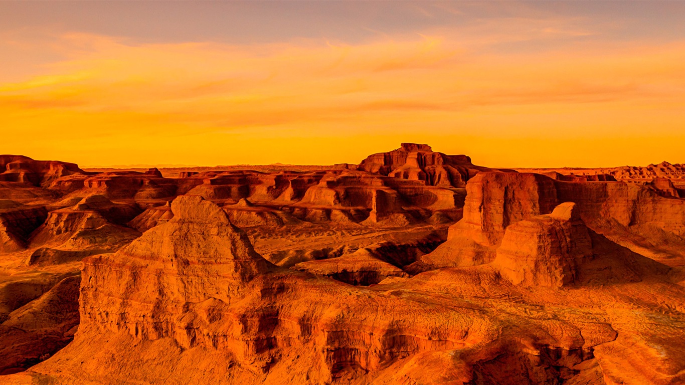 Les déserts chauds et arides, de Windows 8 fonds d'écran widescreen panoramique #6 - 1366x768