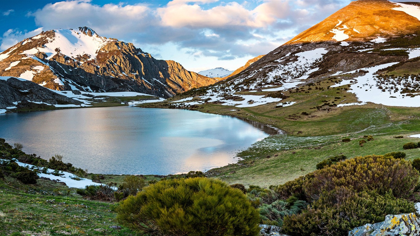 Paysage européen, Windows 8 fonds d'écran widescreen panoramique #21 - 1366x768