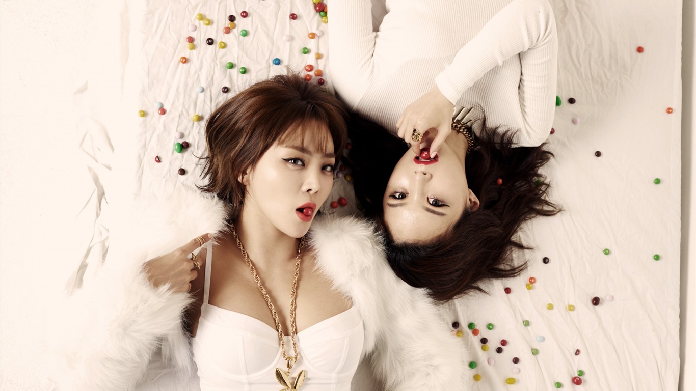 Groupe de musique de fille coréenne, Brown Eyed Girls fonds d'écran HD #7 - 1366x768