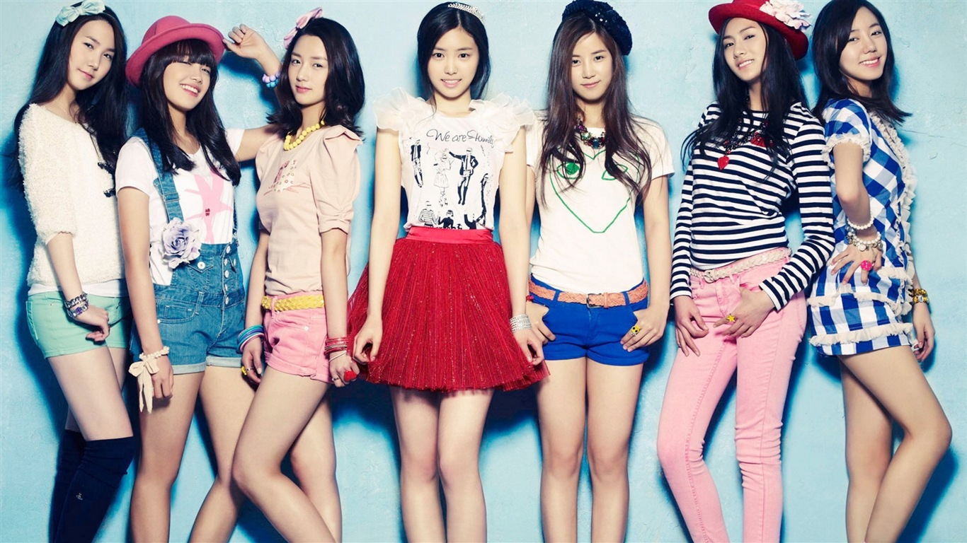 韓國音樂女子組合 A Pink 高清壁紙 #1 - 1366x768