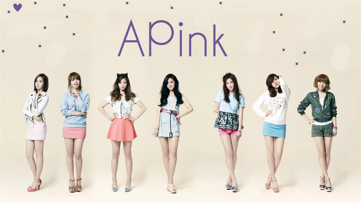 韓國音樂女子組合 A Pink 高清壁紙 #2 - 1366x768