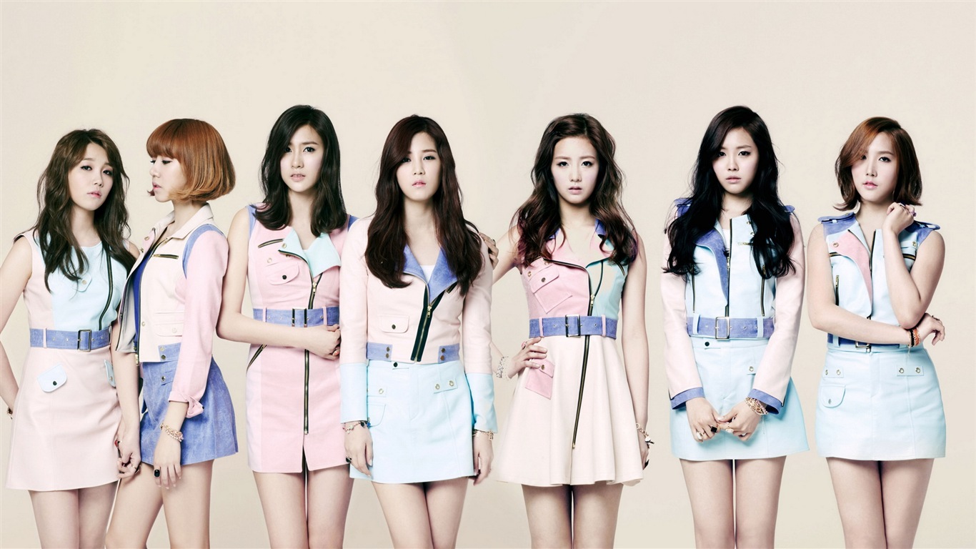 Grupo de chicas de la música coreana, A Pink HD fondos de pantalla #7 - 1366x768