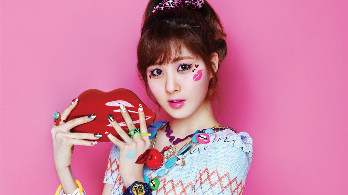 少女时代 Casio Kiss Me Baby-G 壁纸专辑3 - 1366x768