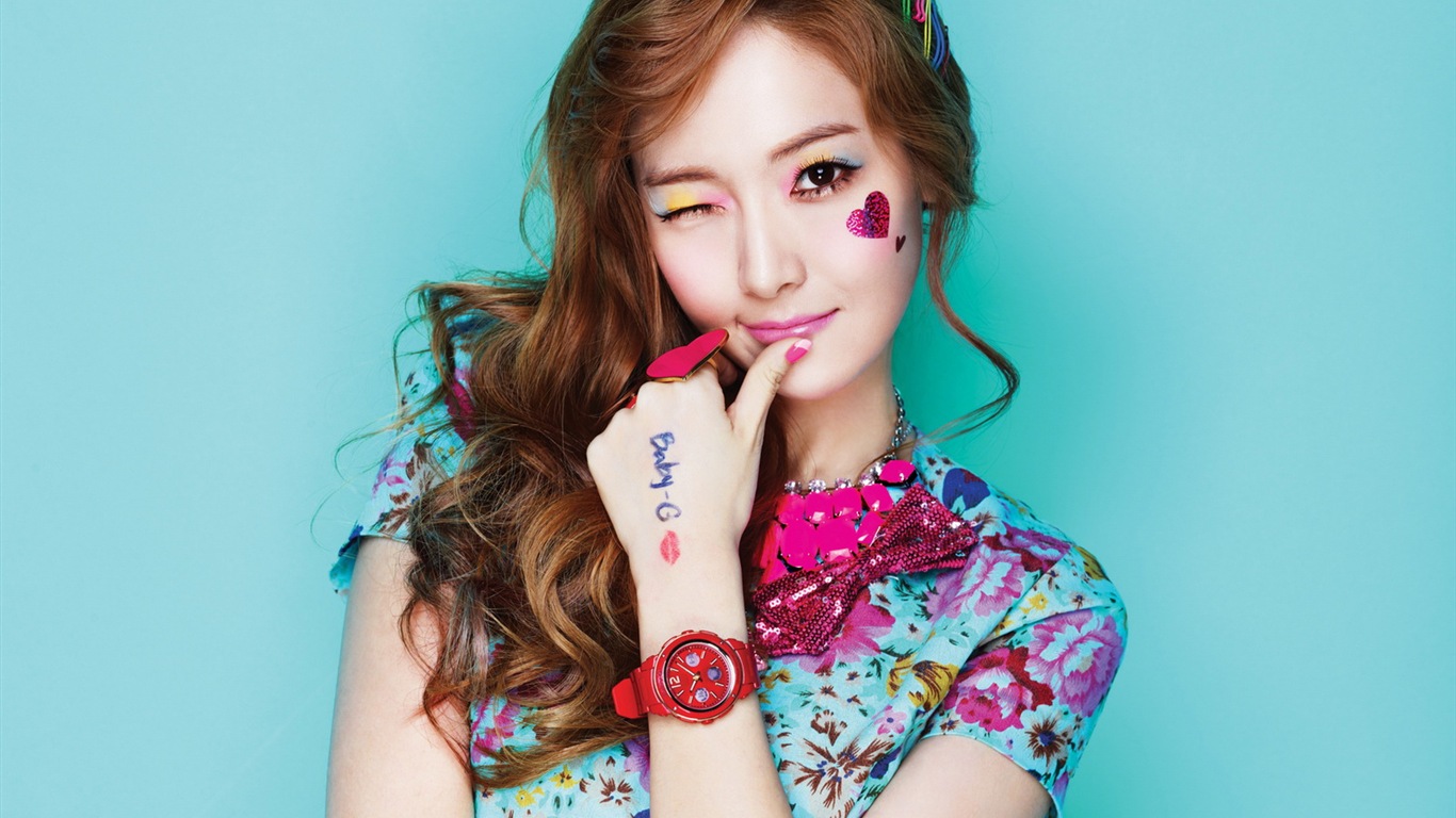 Girls Generation SNSD Casio küssen mich, Baby-G Hintergrundbilder #5 - 1366x768