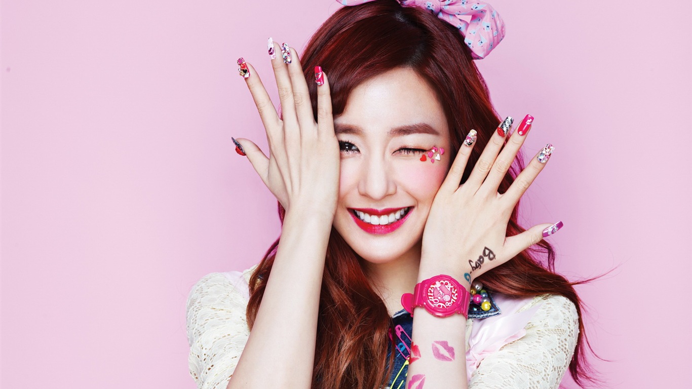 Girls Generation SNSD Casio küssen mich, Baby-G Hintergrundbilder #7 - 1366x768