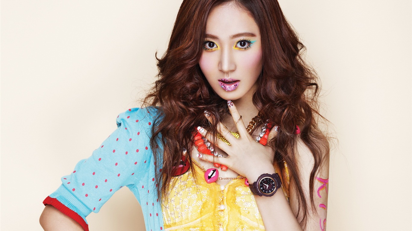 少女时代 Casio Kiss Me Baby-G 壁纸专辑9 - 1366x768