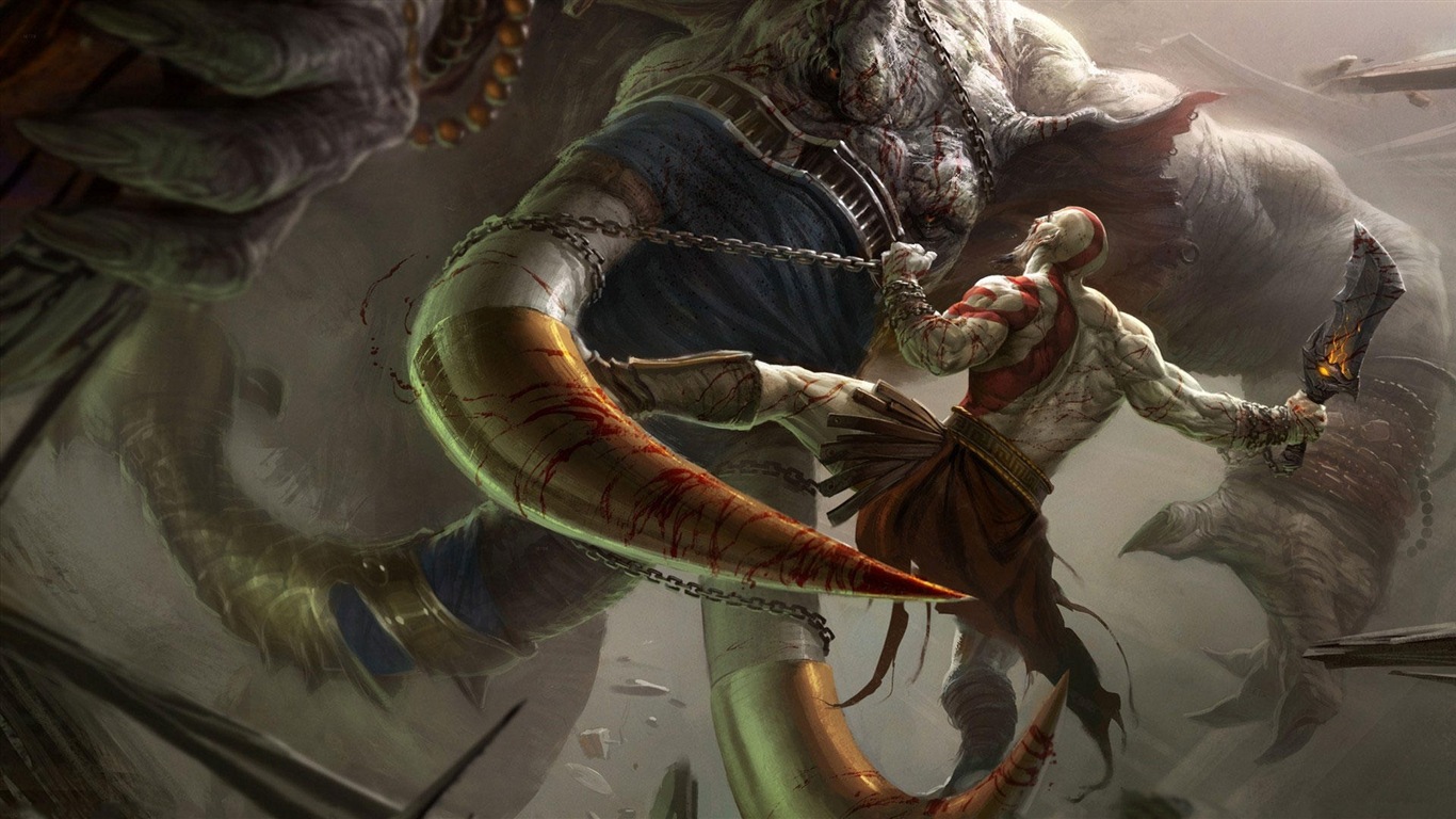 God of War: Ascension 战神：弑神自封 高清壁纸11 - 1366x768