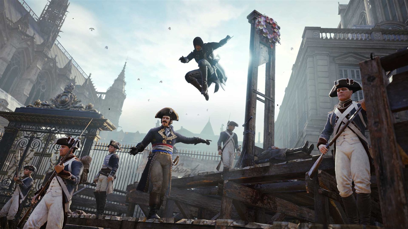 2014 Assassin's Creed: Unity 刺客信条：大革命 高清壁纸2 - 1366x768