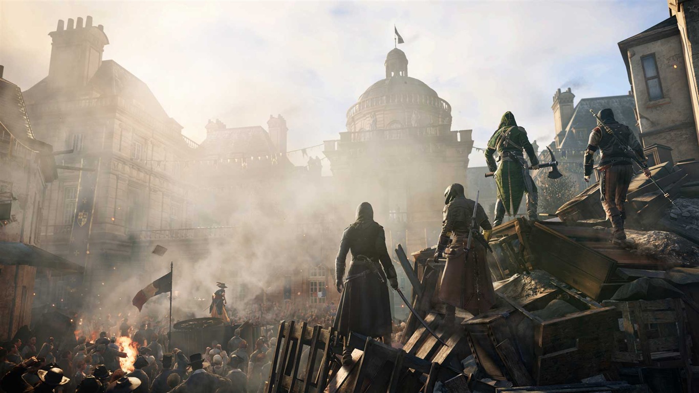 2014 Assassin's Creed: Unity 刺客信条：大革命 高清壁纸4 - 1366x768