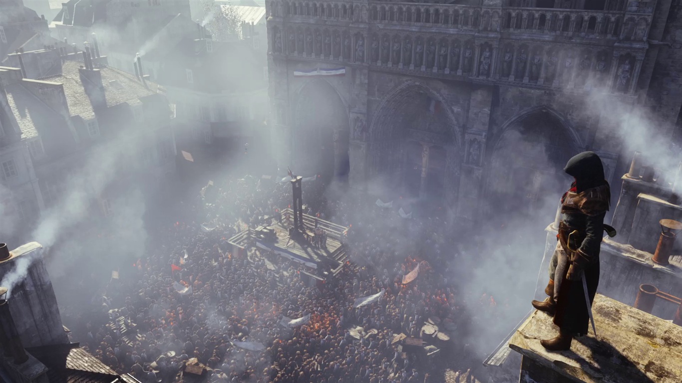 2014 Assassin's Creed: Unity 刺客信条：大革命 高清壁纸5 - 1366x768