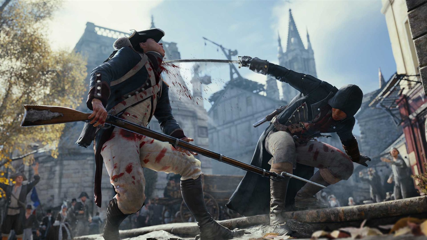 2014 Assassin's Creed: Unity 刺客信条：大革命 高清壁纸18 - 1366x768