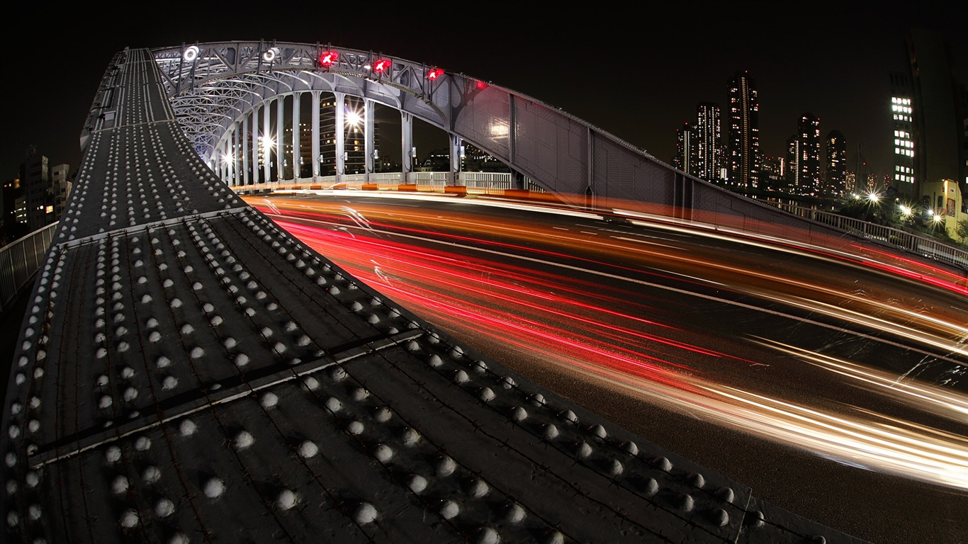 日本城市风景，Windows 8 主题壁纸2 - 1366x768