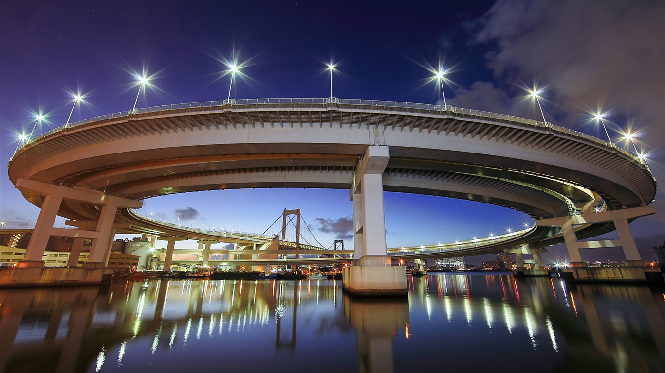 日本城市風景，Windows 8 主題壁紙 #3 - 1366x768