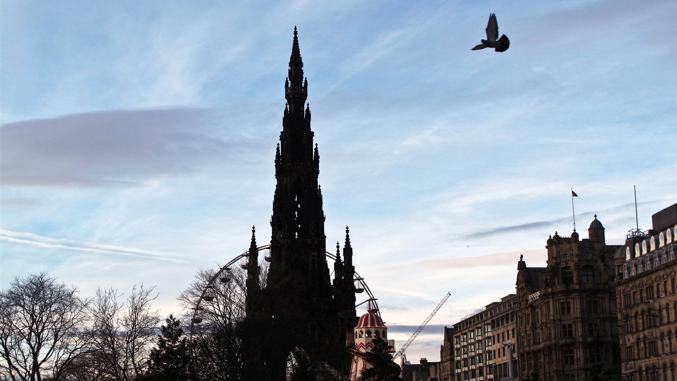 苏格兰爱丁堡城市美景 高清壁纸4 - 1366x768