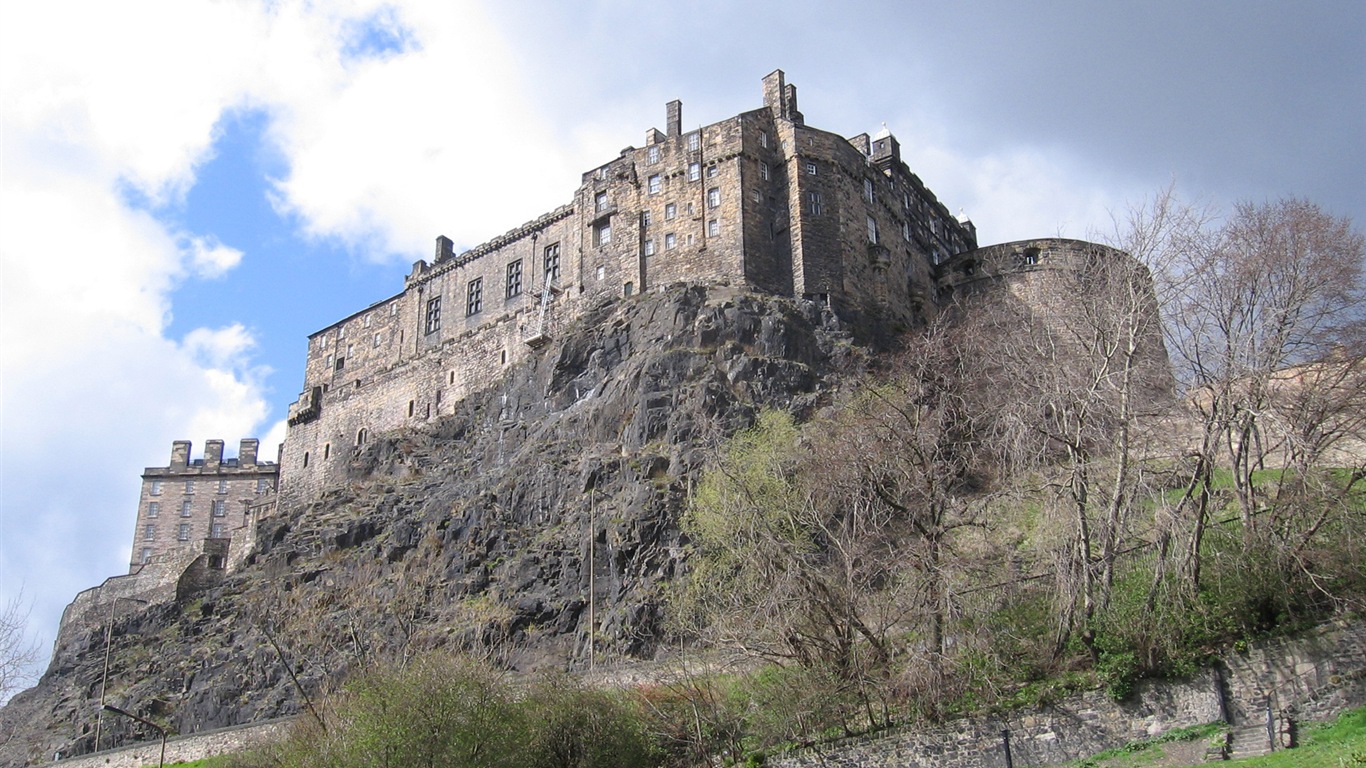 Krásné město Edinburgh, Skotsko HD Tapety na plochu #11 - 1366x768