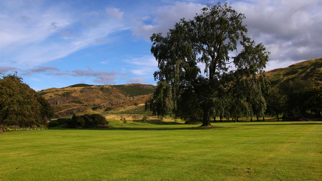 Schöne Stadt Edinburgh, Schottland HD Wallpaper #16 - 1366x768