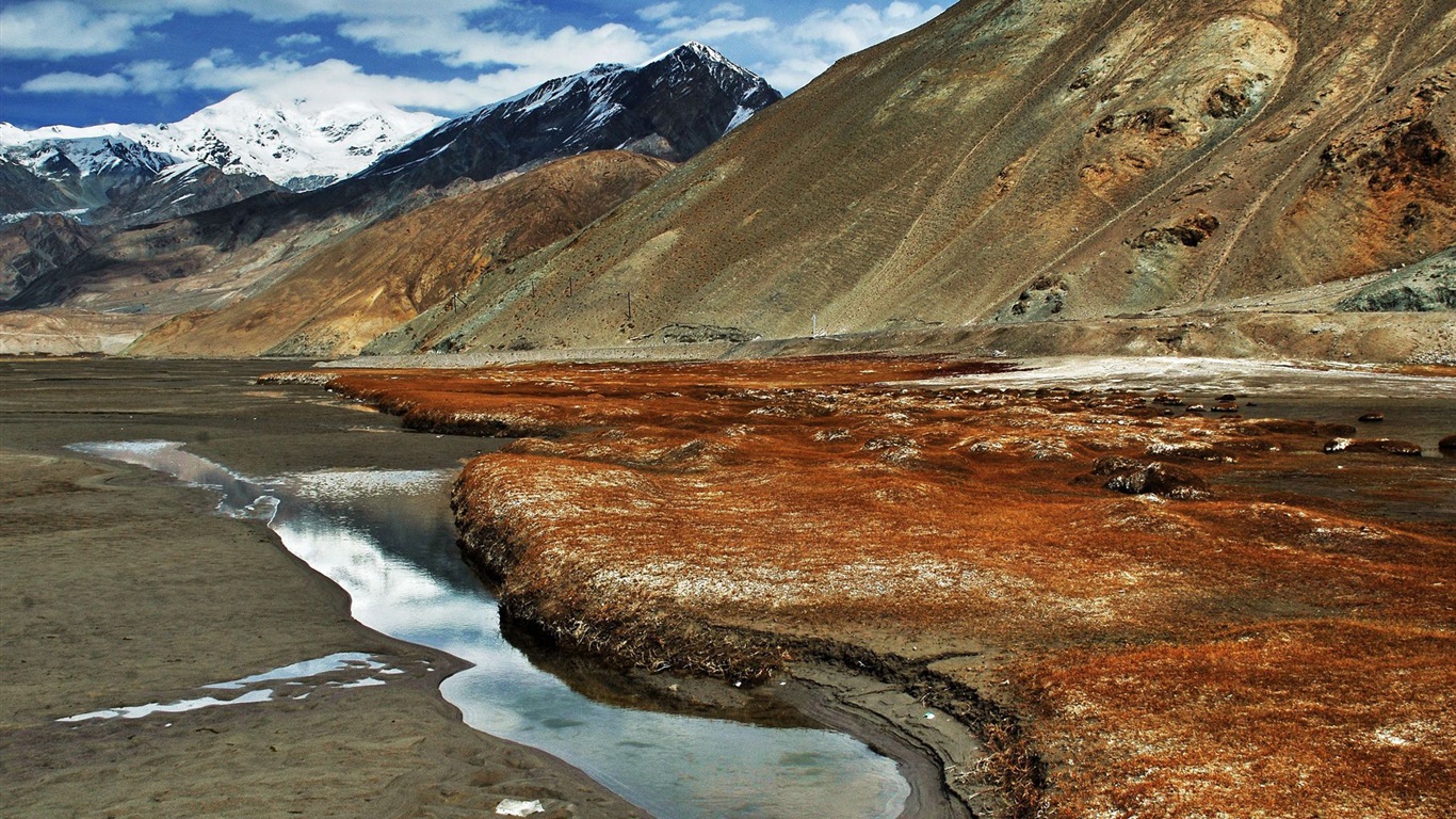 Pamir beaux fonds d'écran paysage HD #21 - 1366x768