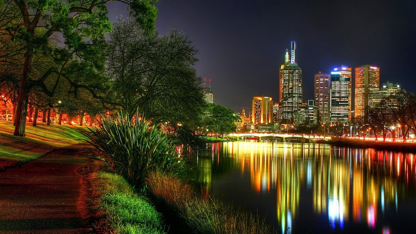 澳大利亞 墨爾本 城市風景 高清壁紙 #4 - 1366x768