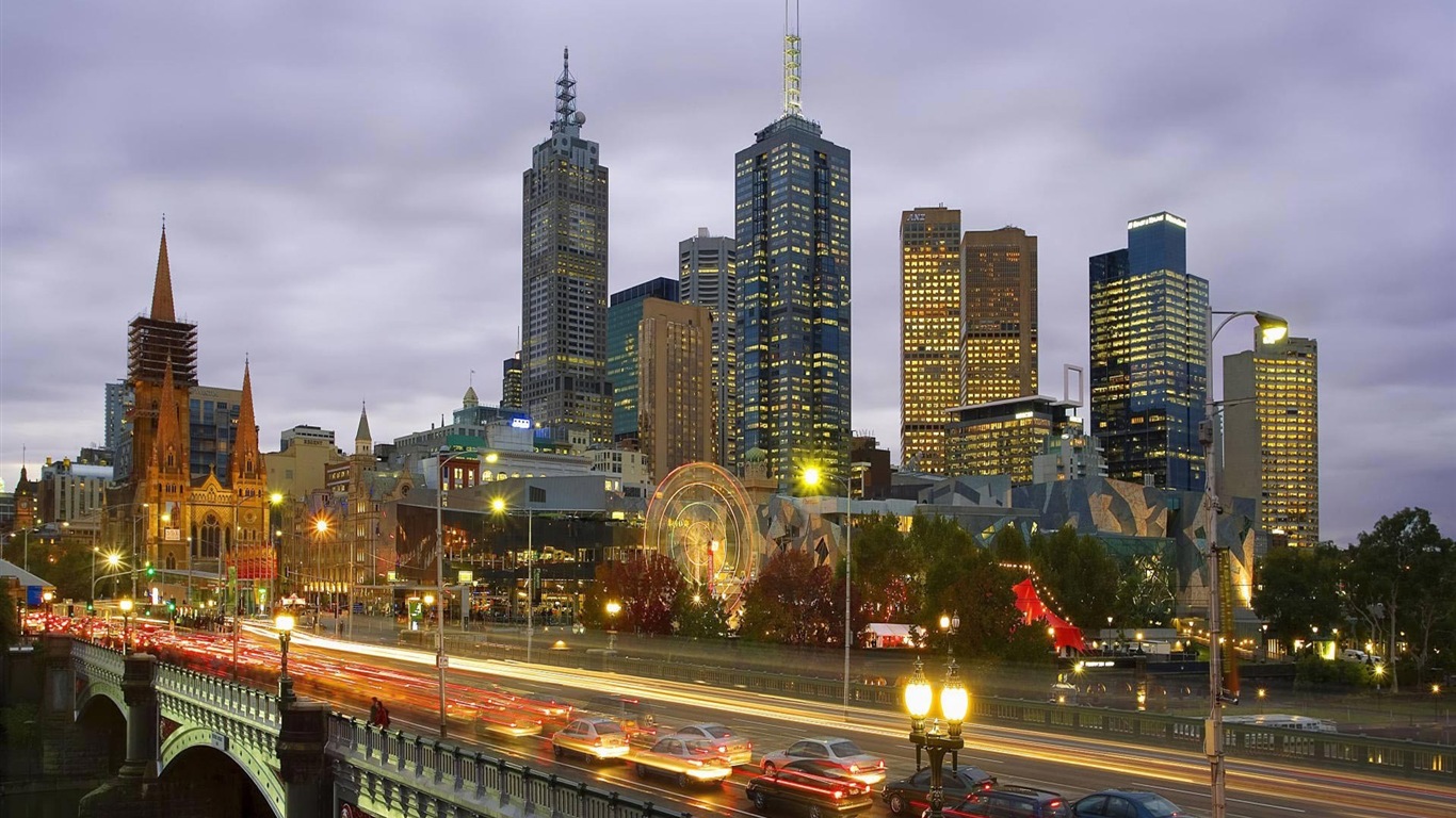 Australia Melbourne city HD wallpapers #8 - 1366x768