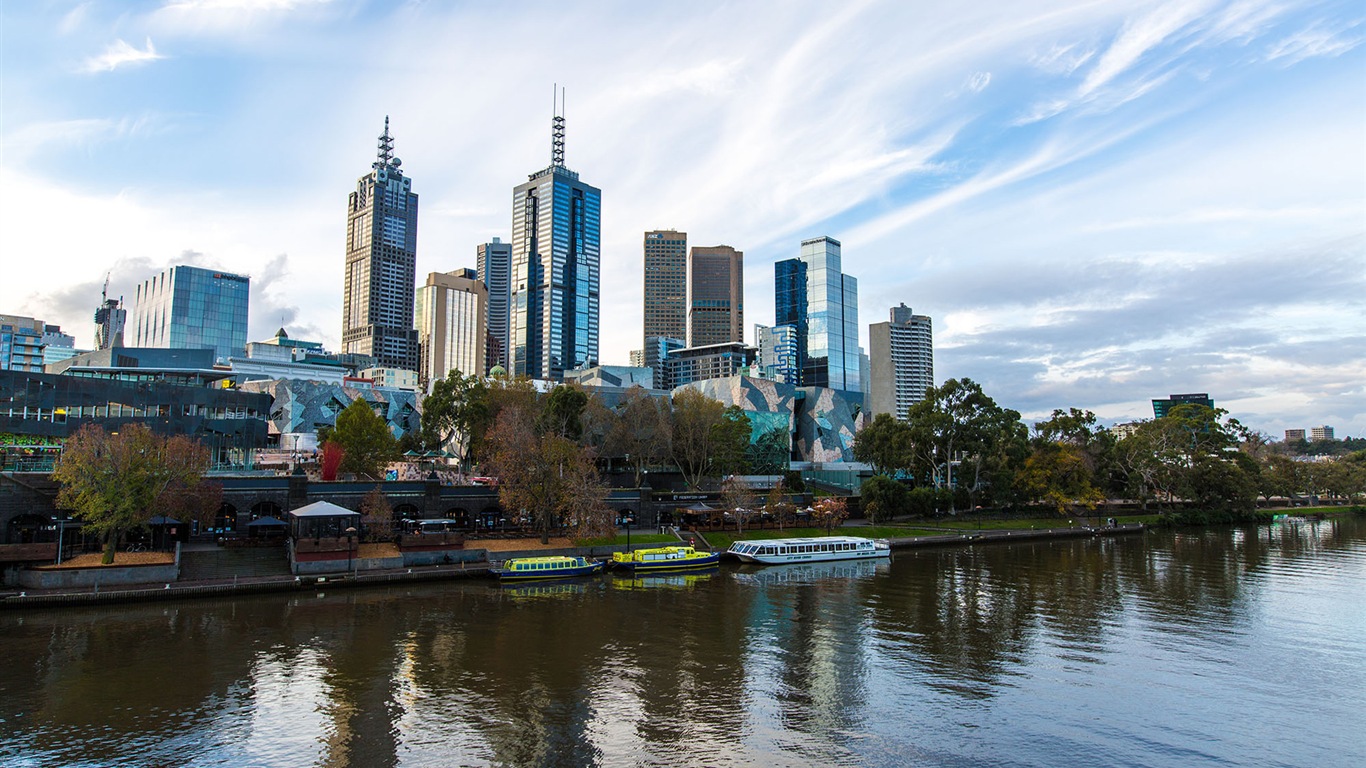 Austrálie Melbourne city HD tapety na plochu #21 - 1366x768