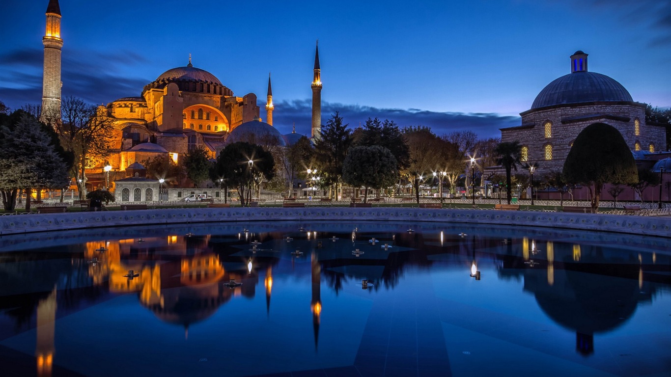 Istanbul, Turquie fonds d'écran HD #3 - 1366x768