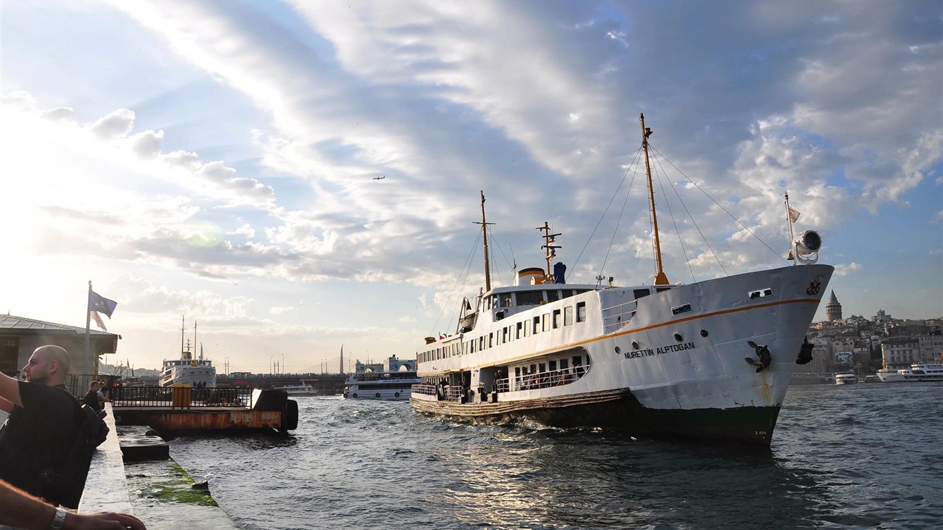 Istanbul, Turquie fonds d'écran HD #4 - 1366x768