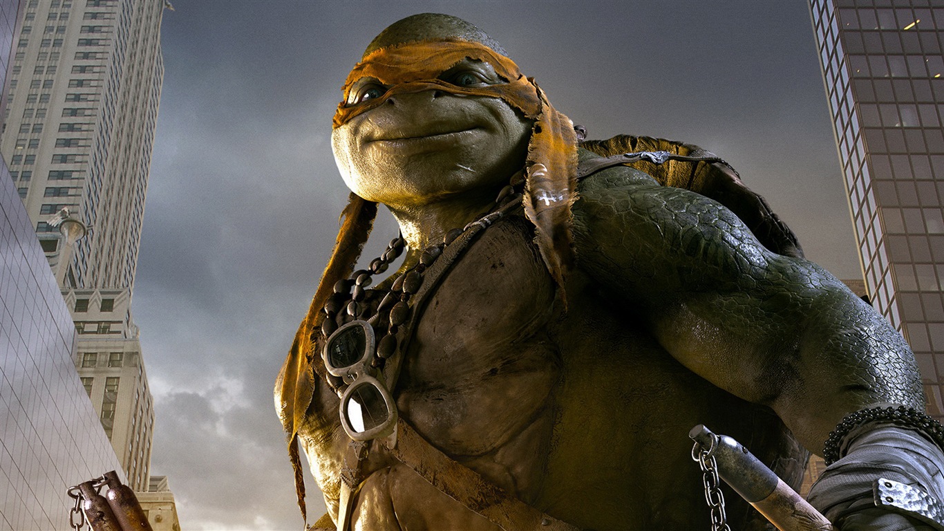 2014 Teenage Mutant Ninja Turtles 忍者神龜高清影視壁紙 #4 - 1366x768