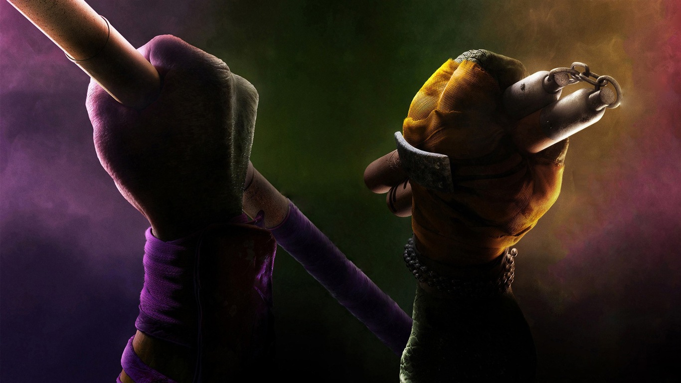 2014 Teenage Mutant Ninja Turtles 忍者神龟 高清影视壁纸10 - 1366x768