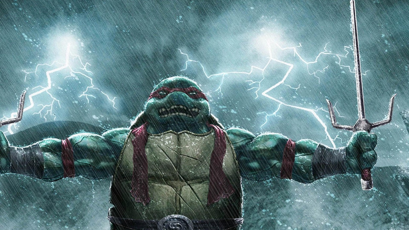 2014 Teenage Mutant Ninja Turtles 忍者神龟 高清影视壁纸14 - 1366x768