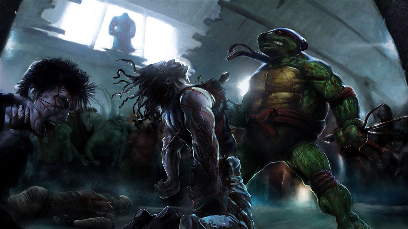 2014 Teenage Mutant Ninja Turtles 忍者神龜高清影視壁紙 #15 - 1366x768