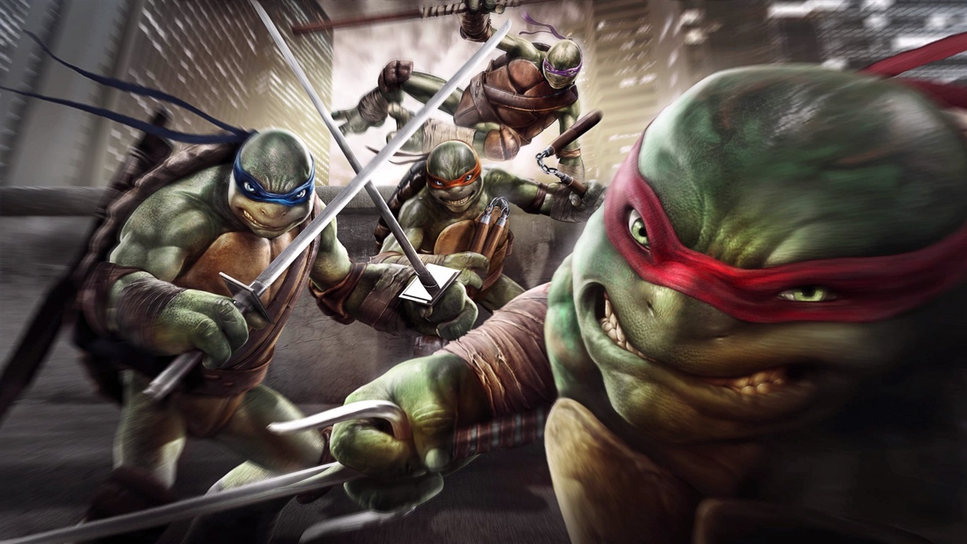 2014 Teenage Mutant Ninja Turtles 忍者神龟 高清影视壁纸19 - 1366x768