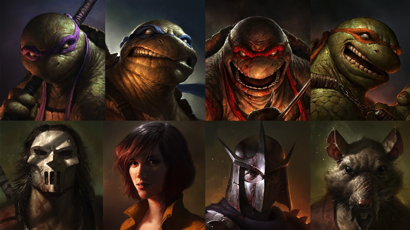 2014 Teenage Mutant Ninja Turtles 忍者神龜高清影視壁紙 #20 - 1366x768