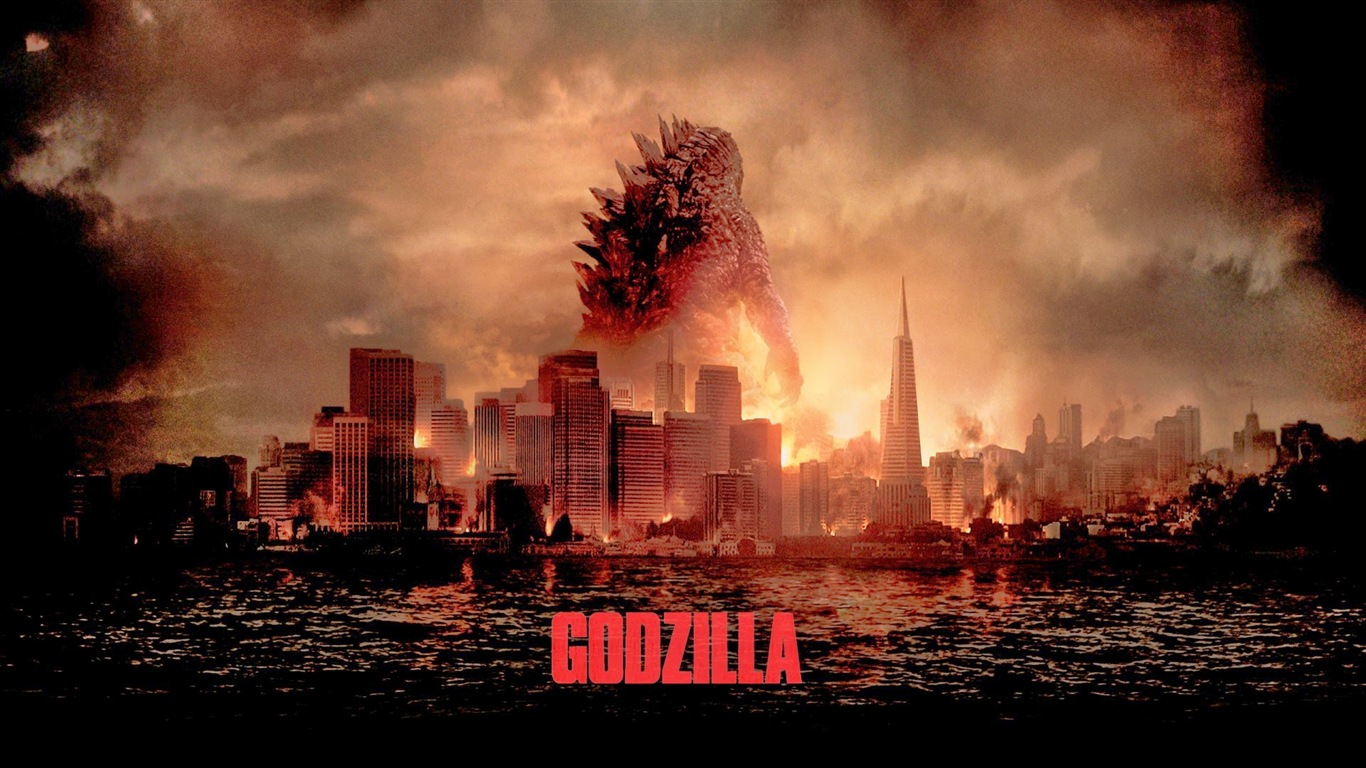 Godzilla 2014 film de fonds d'écran HD #2 - 1366x768