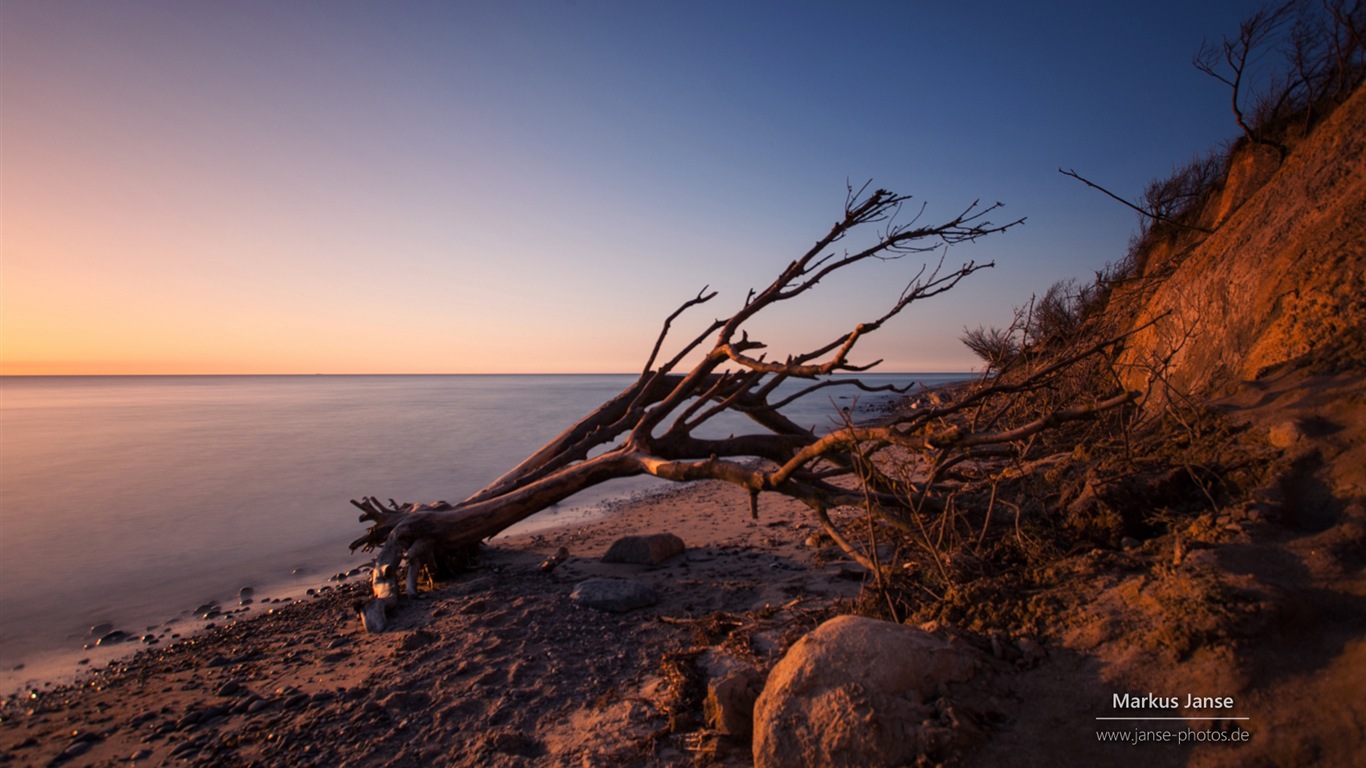 Krásná pobřežní scenérie v Německu, Windows 8 HD tapety na plochu #6 - 1366x768
