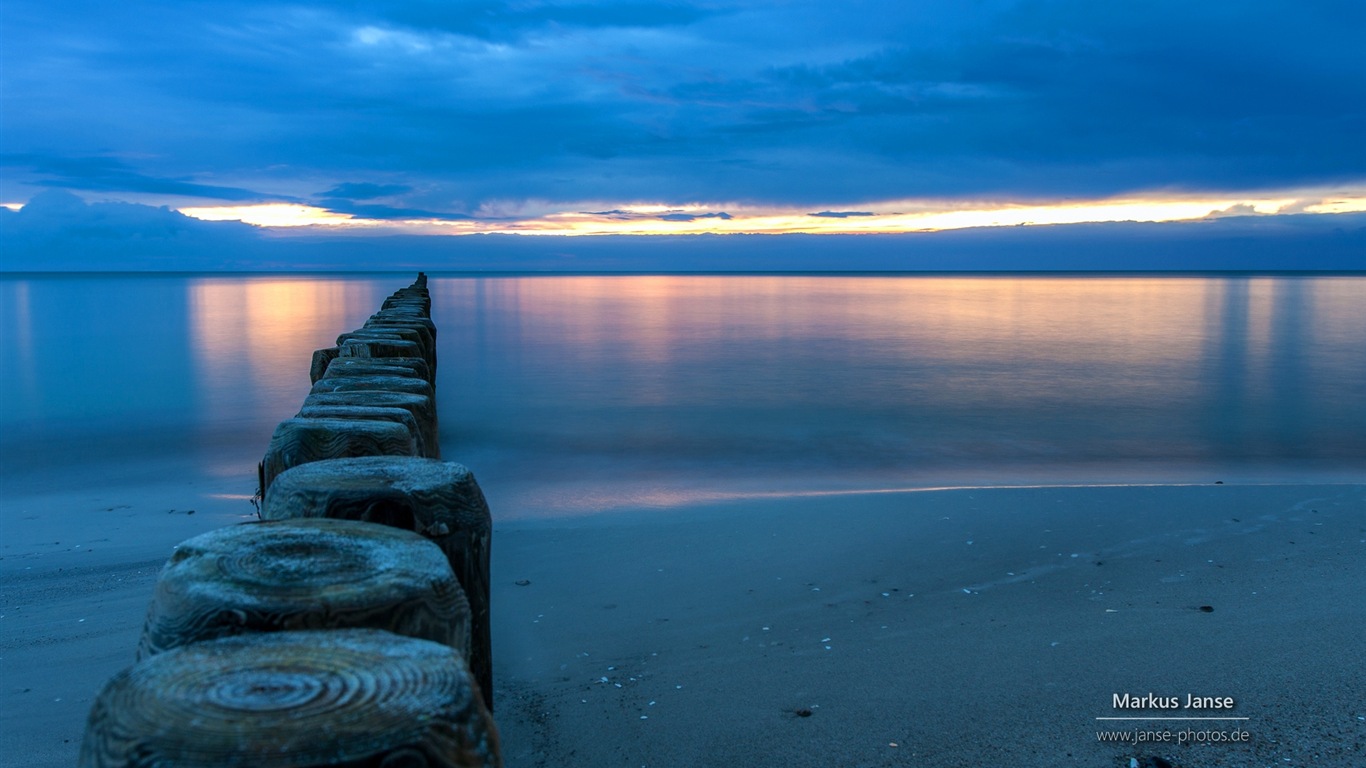 Krásná pobřežní scenérie v Německu, Windows 8 HD tapety na plochu #10 - 1366x768