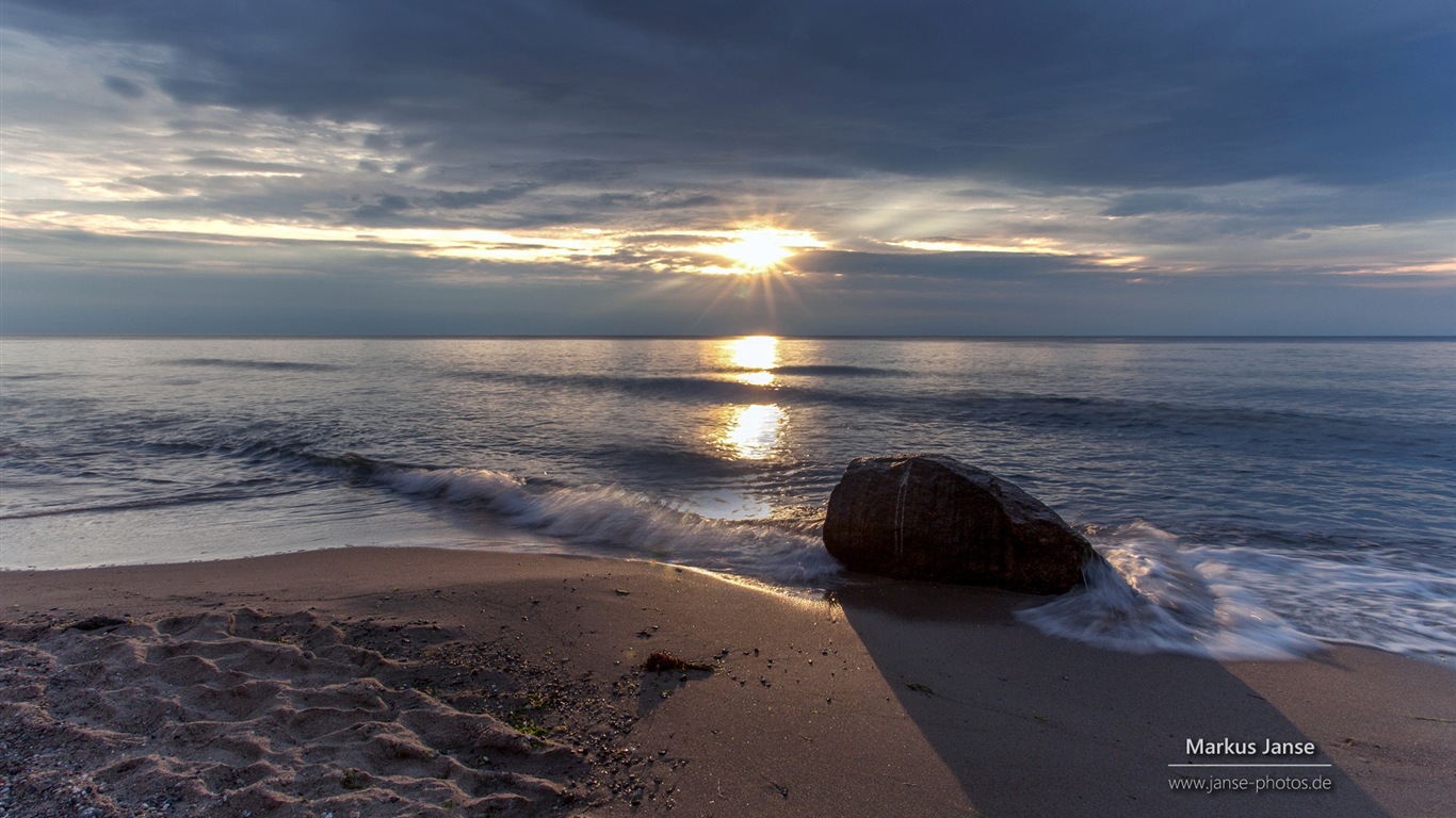 德國美麗的海岸風景，Windows 8 高清壁紙 #13 - 1366x768