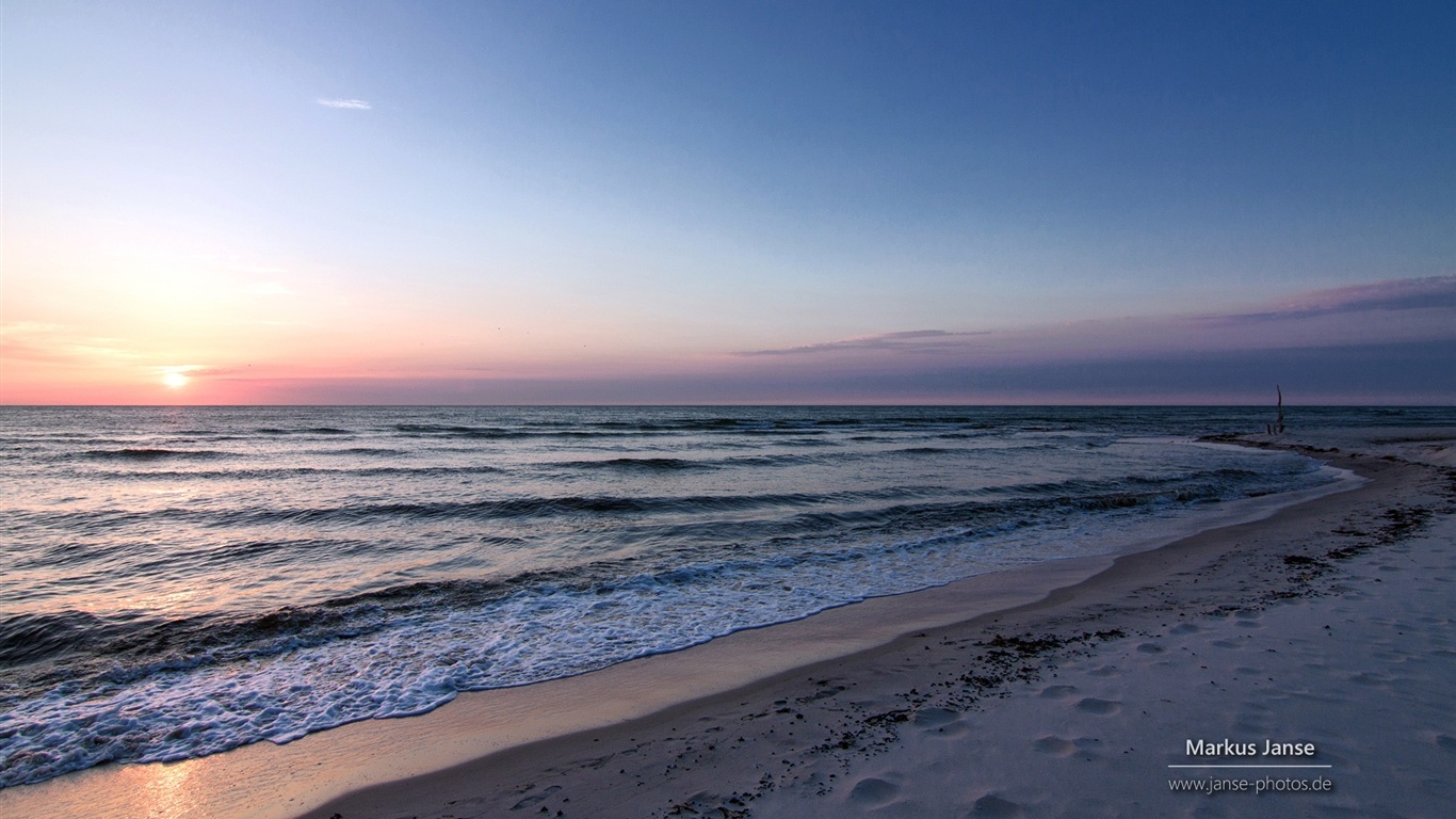德国美丽的海岸风景，Windows 8 高清壁纸14 - 1366x768