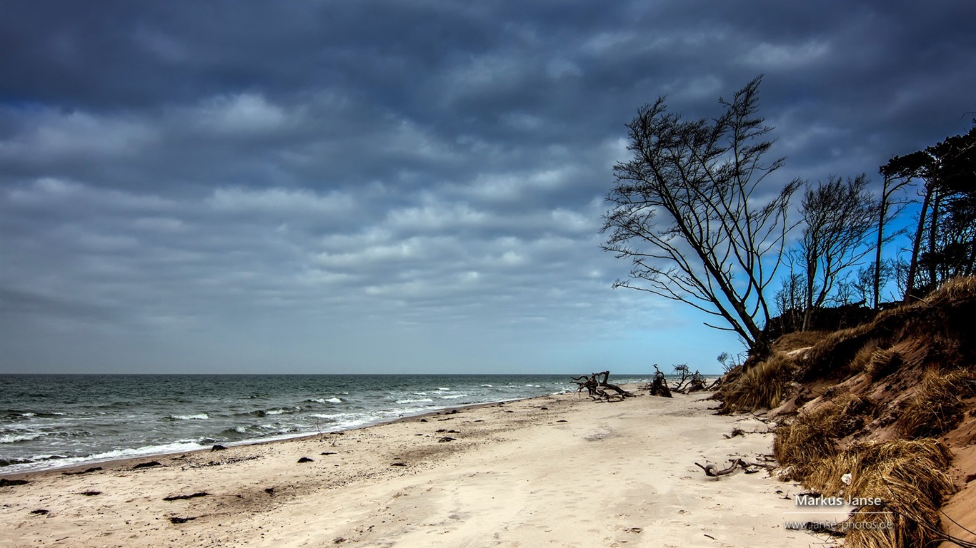 德國美麗的海岸風景，Windows 8 高清壁紙 #17 - 1366x768