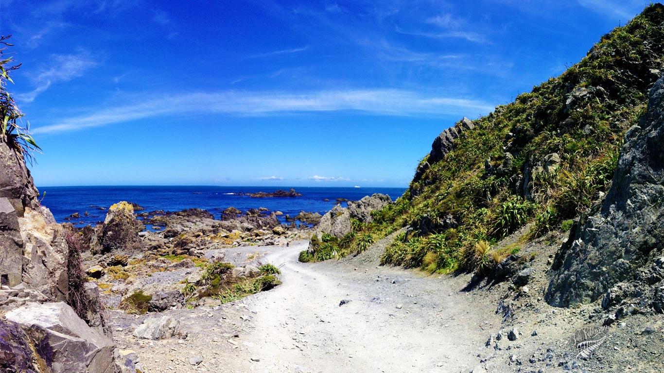 Magnifique paysage de la Nouvelle-Zélande, Windows 8 fonds d'écran thématiques #3 - 1366x768
