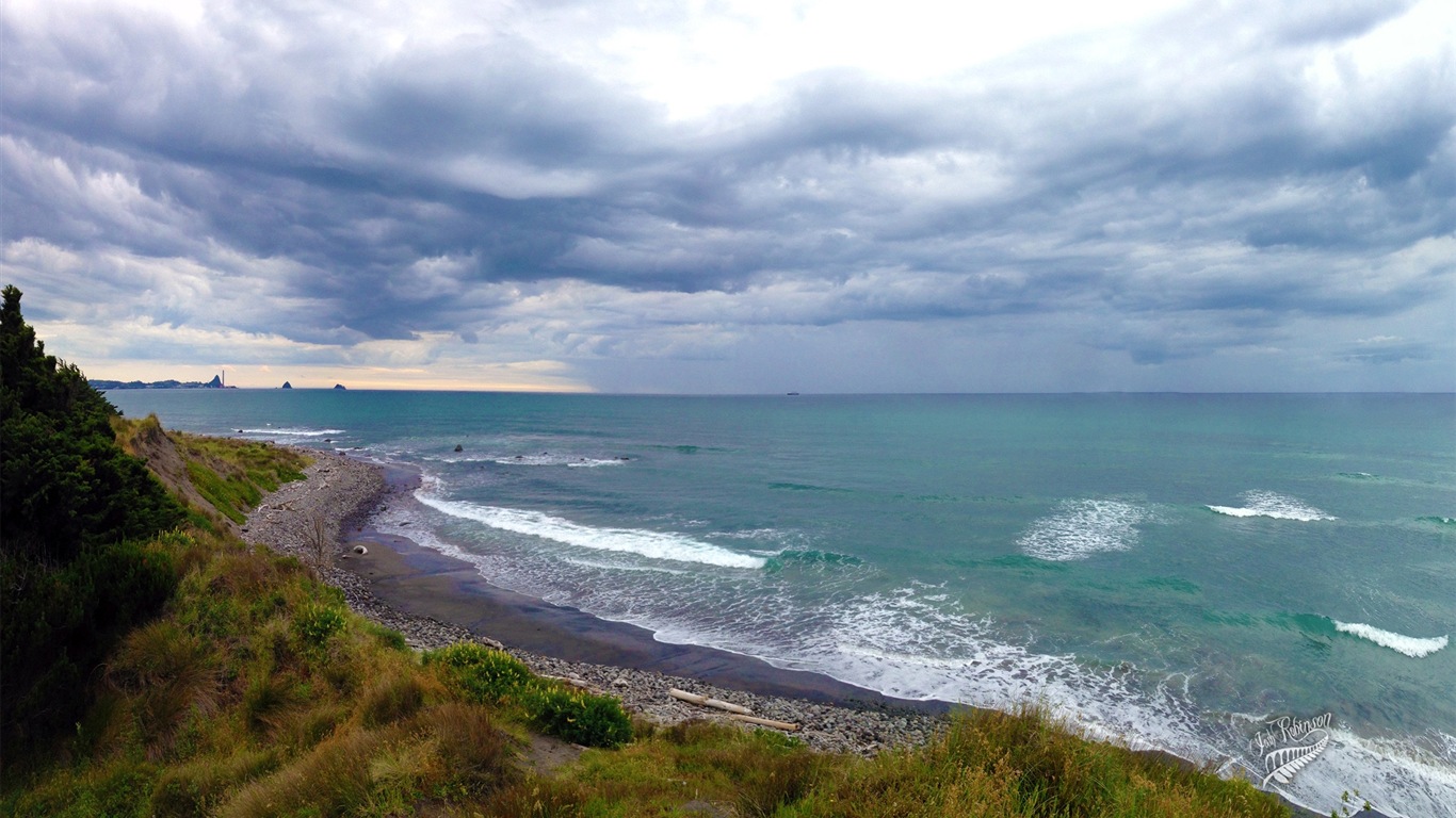 Magnifique paysage de la Nouvelle-Zélande, Windows 8 fonds d'écran thématiques #6 - 1366x768