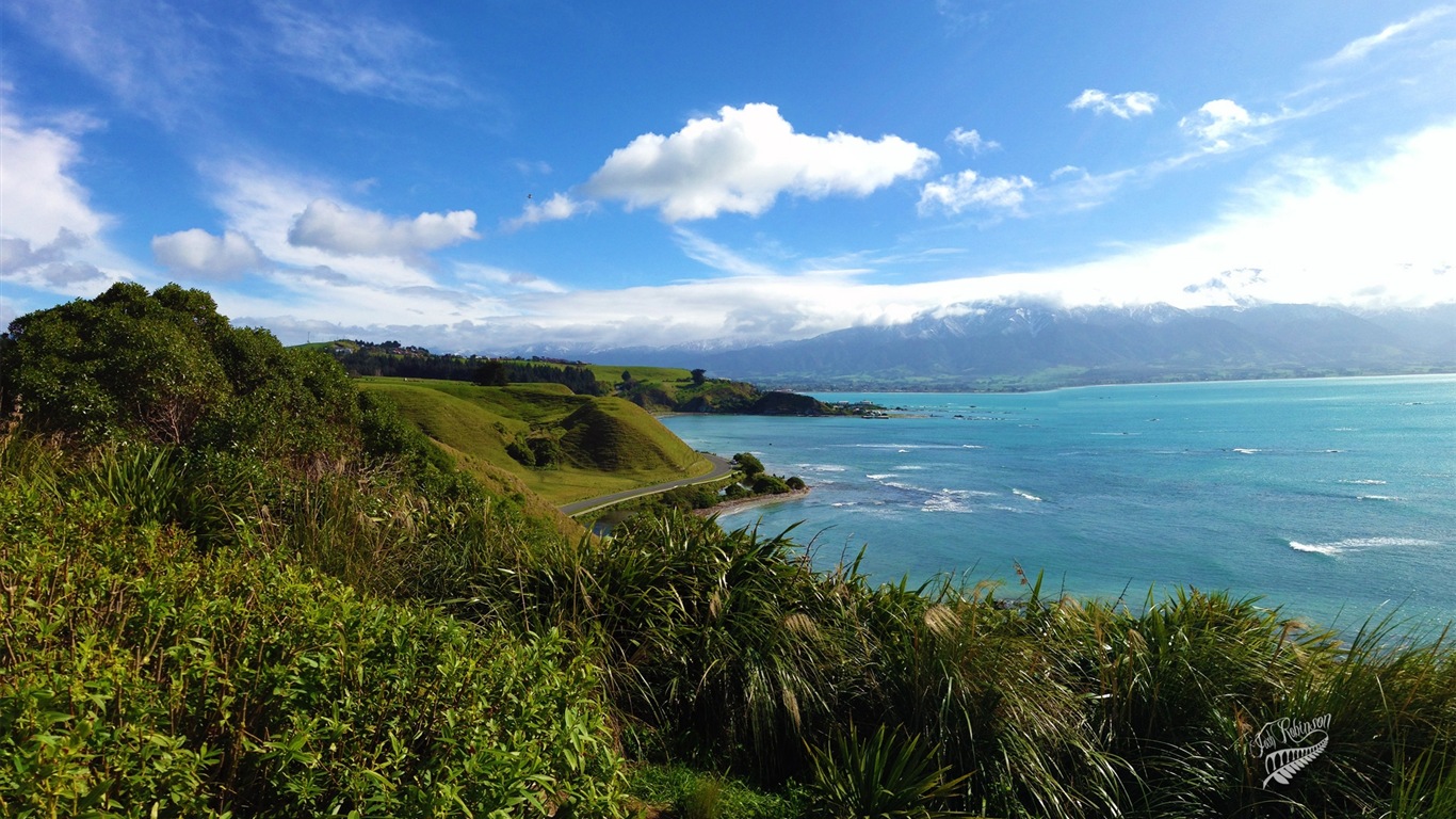 Magnifique paysage de la Nouvelle-Zélande, Windows 8 fonds d'écran thématiques #7 - 1366x768