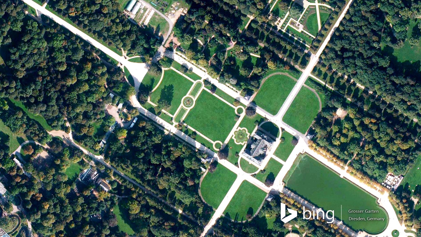 Microsoft Bing HD wallpapers: Aerial view of Europe #7 - 1366x768