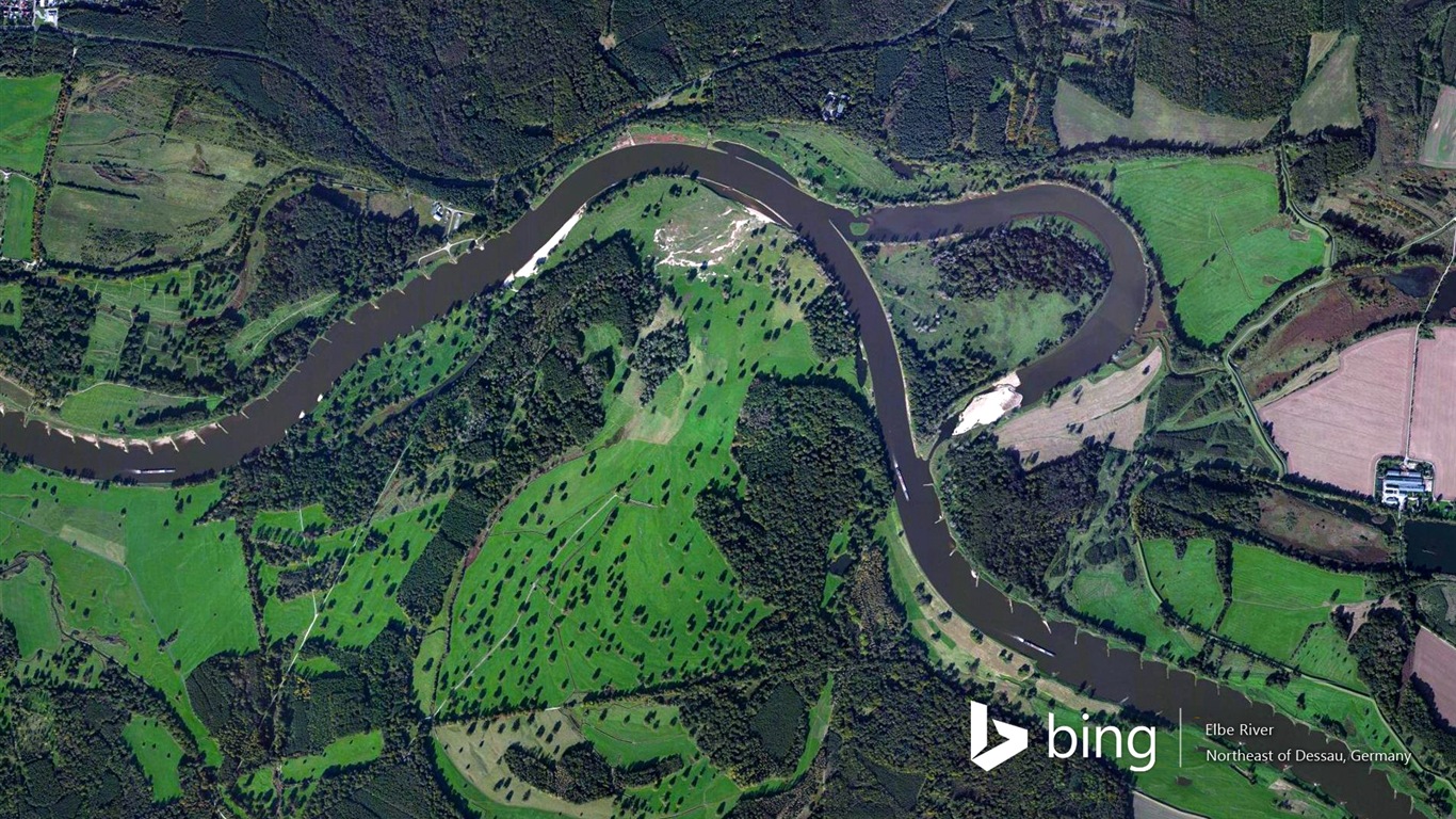 Microsoft Bing HD Wallpapers: Luftaufnahme von Europa #9 - 1366x768