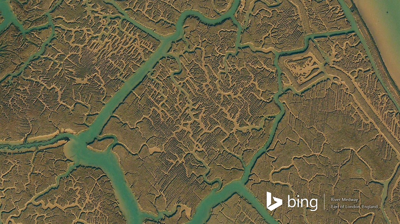 微軟Bing必應高清壁紙：鳥瞰歐洲 #11 - 1366x768
