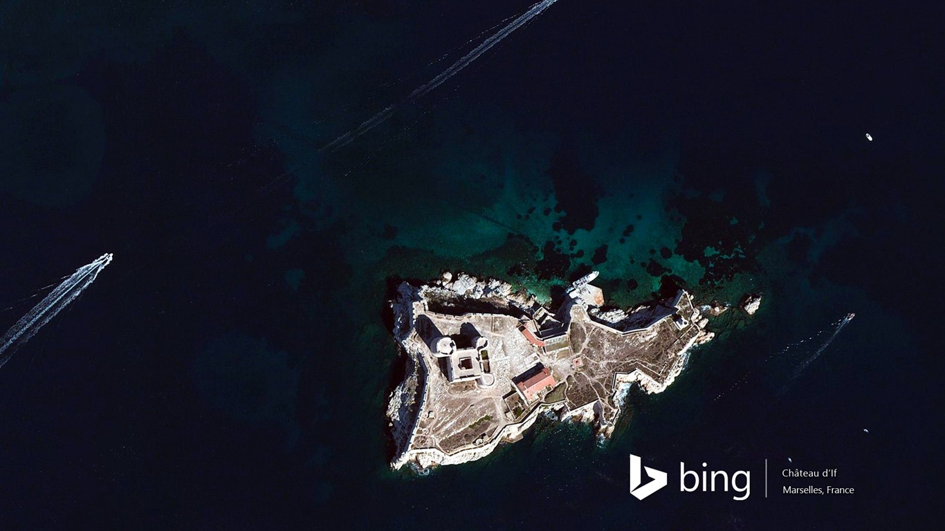 Microsoft Bing HD wallpapers: Aerial view of Europe #16 - 1366x768