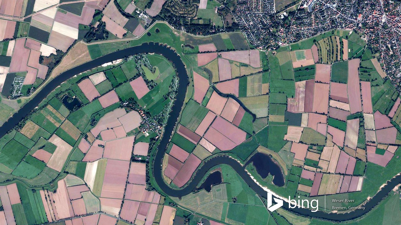 Microsoft Bing HD Tapety na plochu: Letecký pohled na Evropu #18 - 1366x768