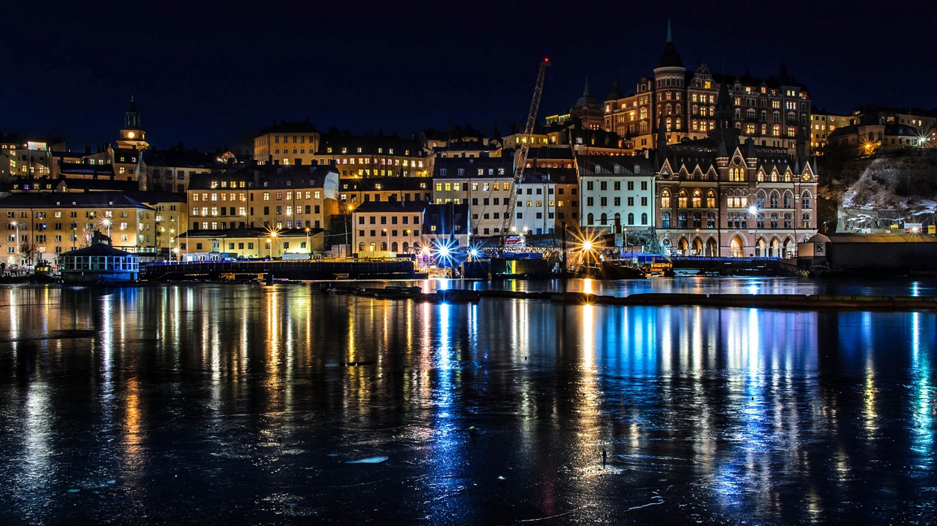 Stockholm, Švédsko, město krajina tapety #19 - 1366x768