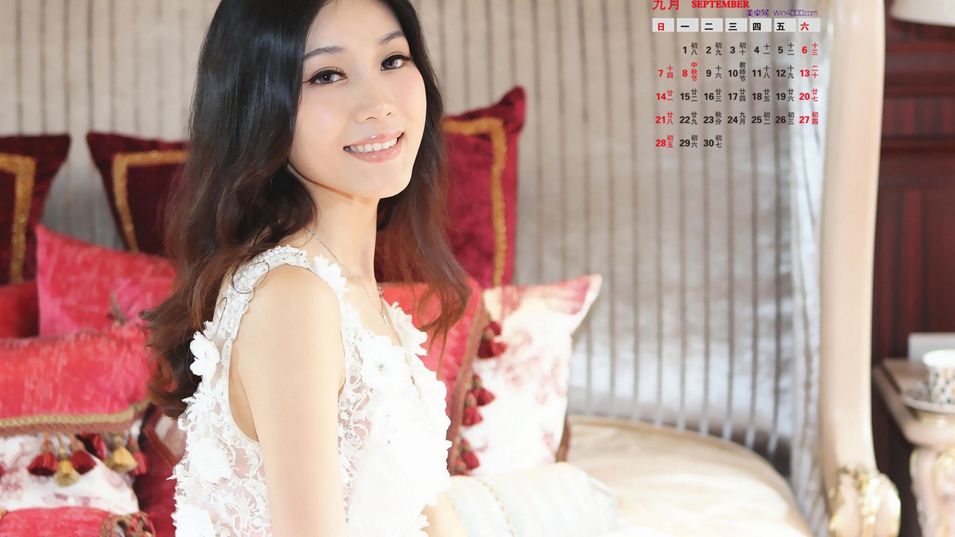 09 2014 wallpaper Calendario (2) #4 - 1366x768