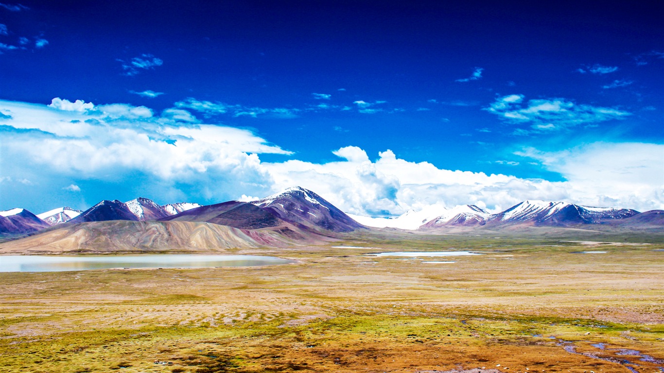 Qinghai Meseta hermoso fondo de pantalla paisajes #1 - 1366x768